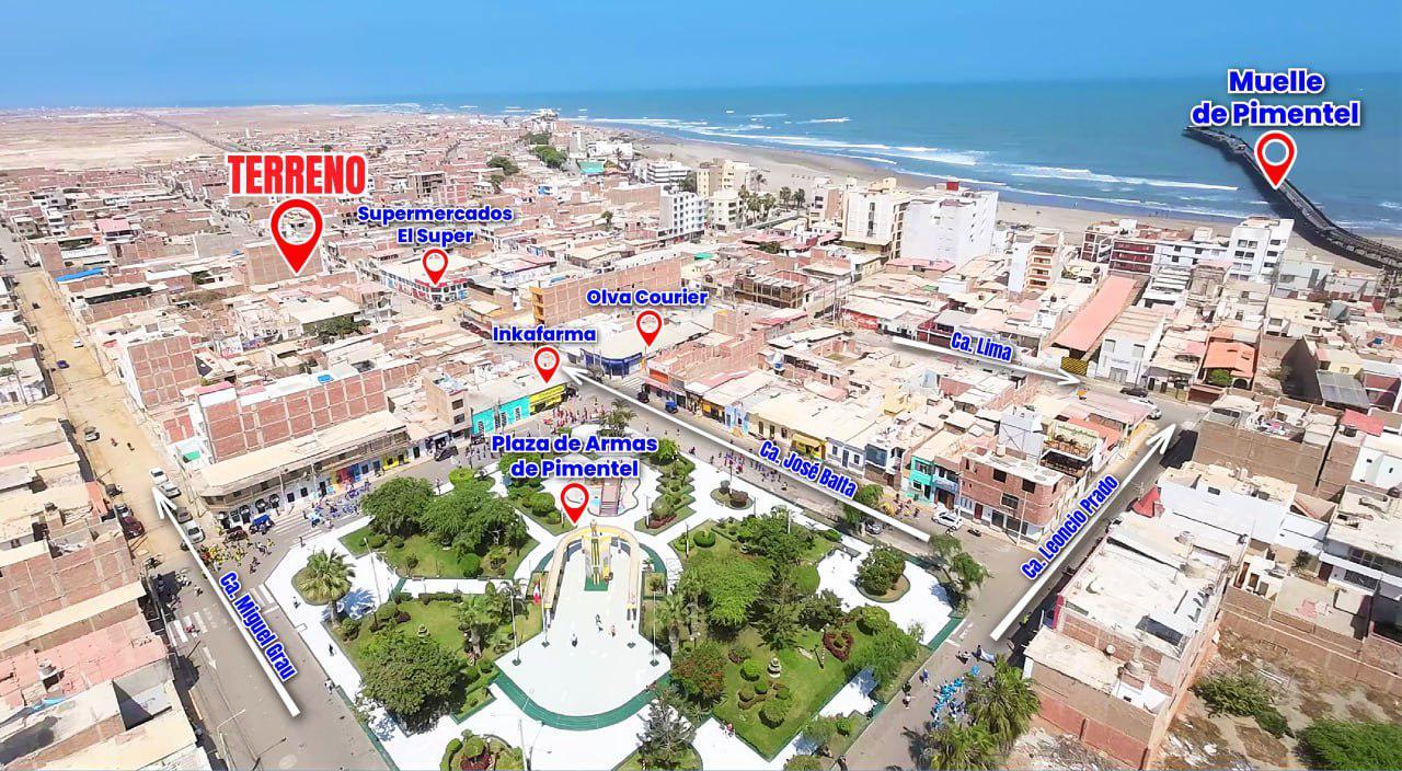 ¡EN VENTA! AMPLIO TERRENO DE 255.50 M2 EN EL CORAZÓN DE PIMENTEL